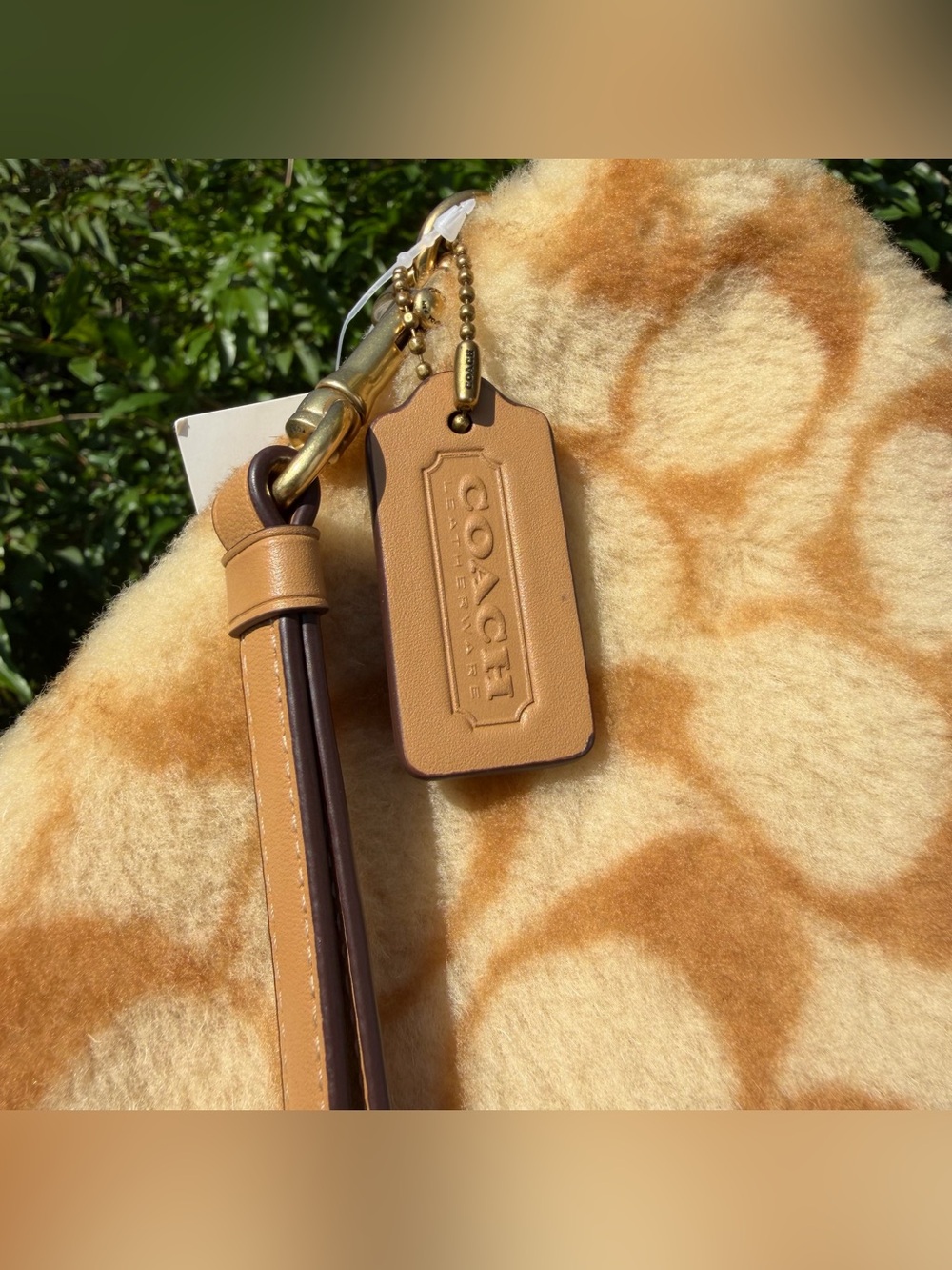 NWT COACH CHARTER POUCH IN SIGNATURE SHEARLING (CC157) - Picture 5 of 11
